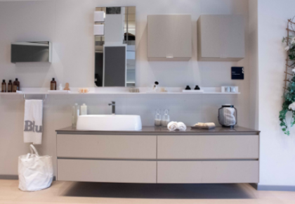 immagine arredamenti bagno linea Blu di Scavolini presso Siffredi Mobili di Villanova d'Albenga