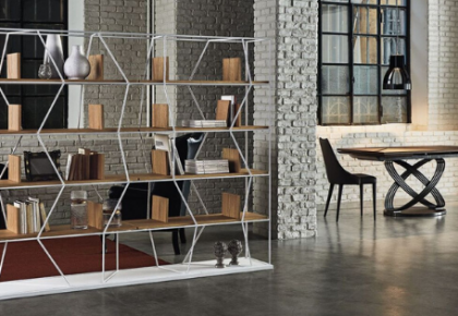 Libreria in metallo Lexington di Bontempi Casa da Siffredi Mobili Villanova d'Albenga